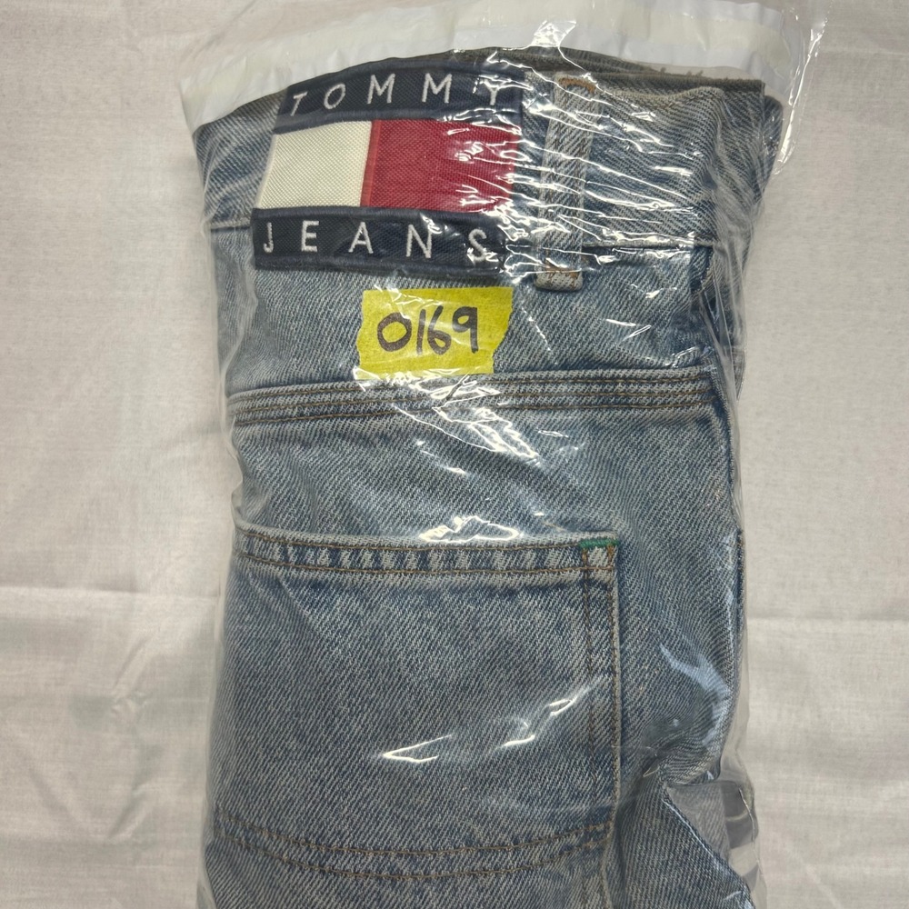 Vintage Tommy Hilfiger Carpenter Jeans Mens 29x34 Light Wash Baggy Denim Blue - Picture 10 of 10